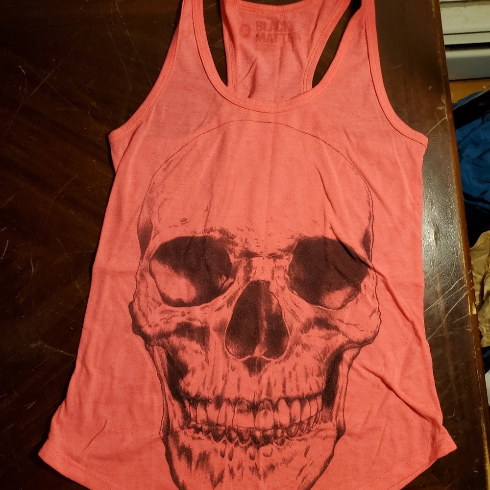 Hot Pink Skull Tank
